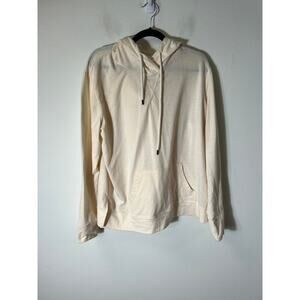 Wanliss Off White Hooded Long Sleeve Sweatshirt  Sz XXL